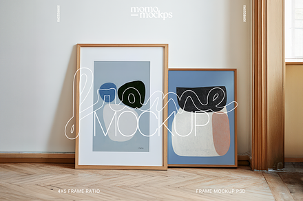 Gallery Wall Mockup | PSD | 4X5 | A4