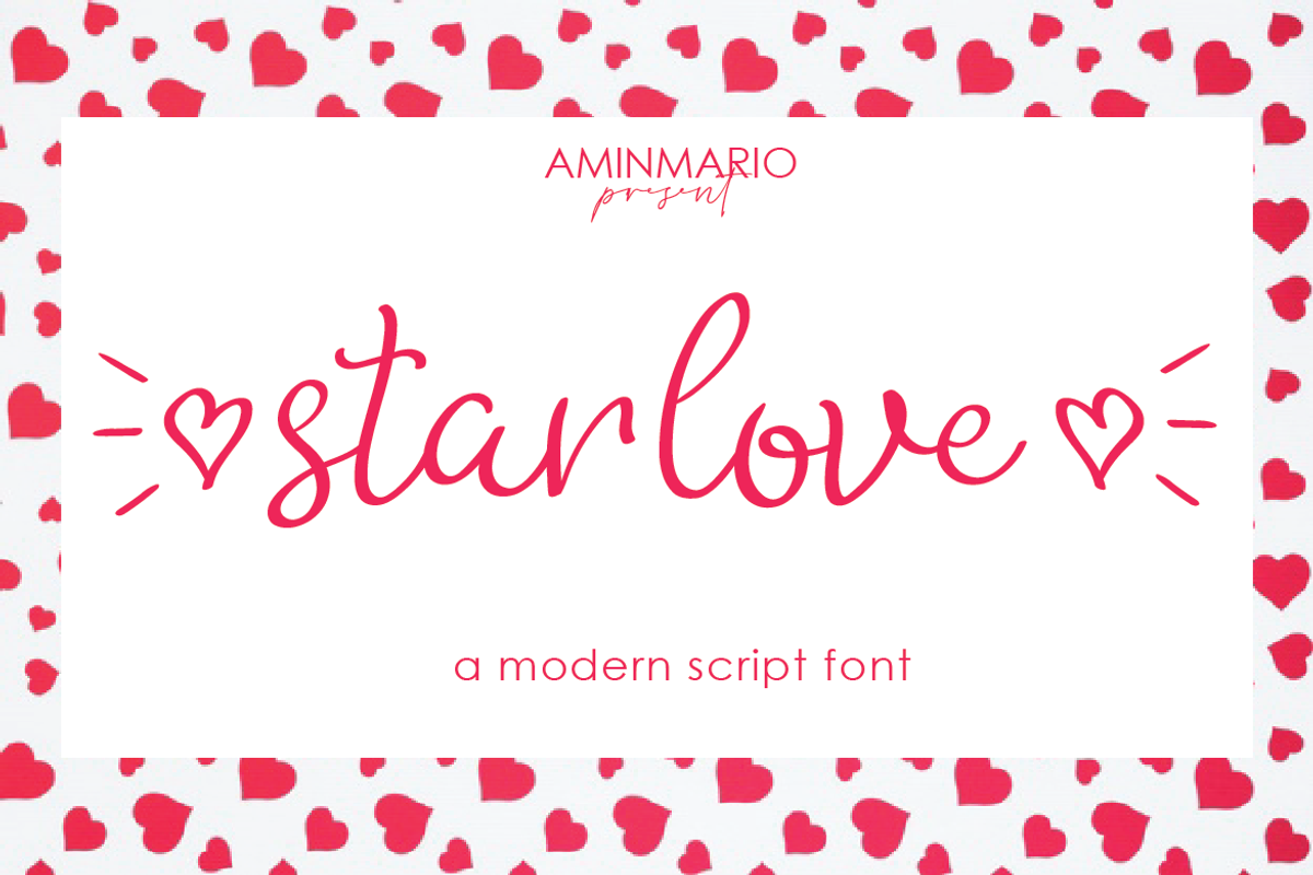 Lovely Script Bundle 20 Fonts, a Script Font by AMINMARIO (Photo 19 of 21)