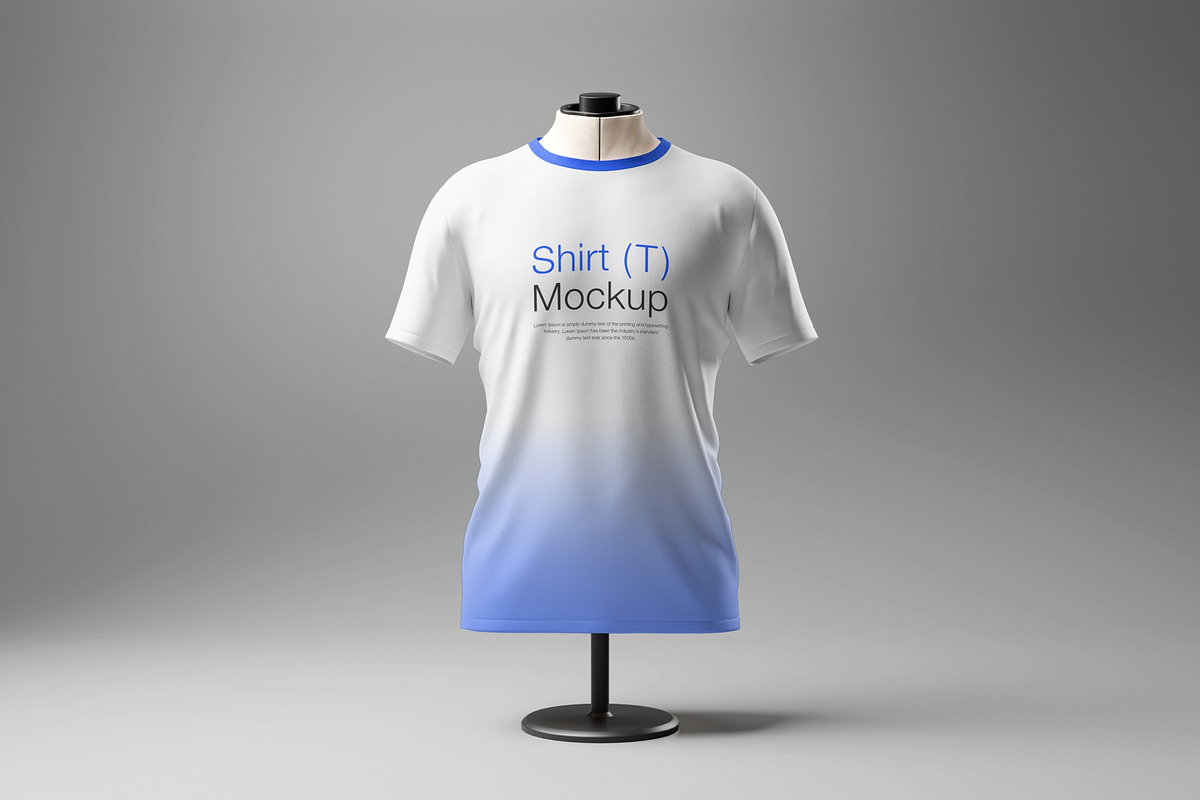 T-Shirt Mockup With Manequin, a Shirt Mockup by baim_std