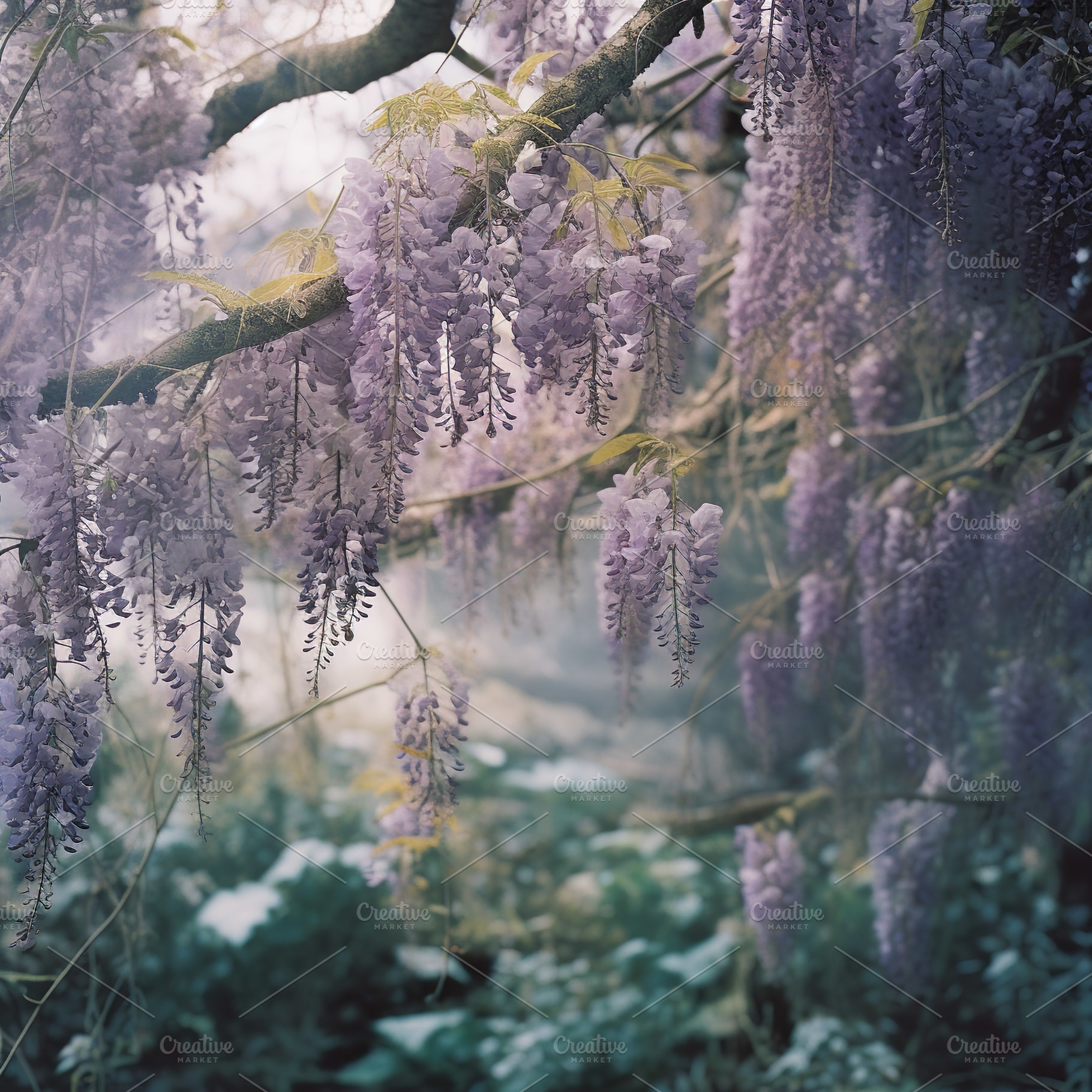 Ethereal Wisteria, a Nature Photo by k.tay