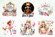 Birthday Queen Sublimation Quotes, an Illustration by Creative Art (Thumbnail 7 of 7)
