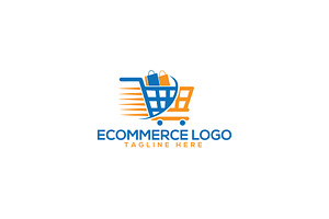 ecommerce shop modern logo design, a Branding & Logo Template by ArmanHossen75