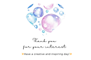 Watercolor Soap Bubbles, an Illustration by Mashimara (Thumbnail 4 of 4)
