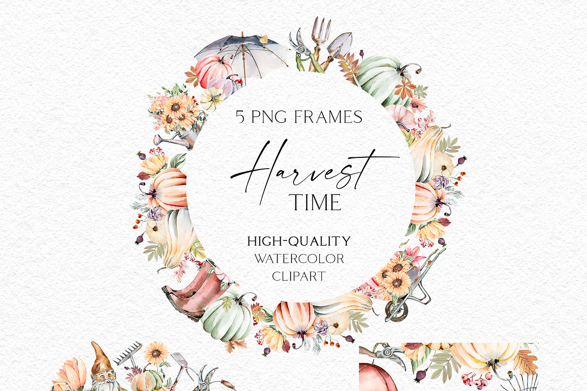 Harvest Time Watercolor Set, a Food Illustration by Olga Koelsch (Photo 3 of 14)