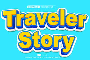 Traveler Story Vector 3d Editable