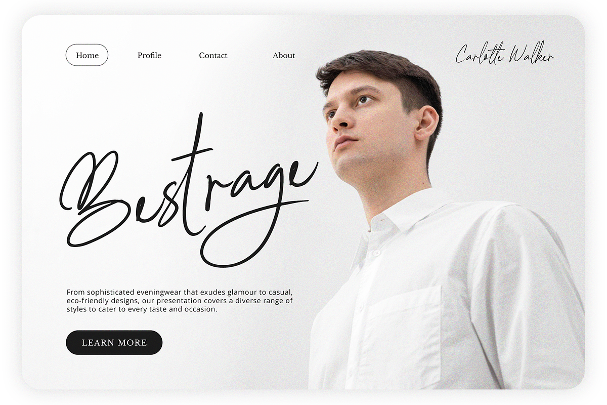 Carlotte Walker Script Business Font, a Handwritten Font by Pixesia Studio (Photo 7 of 10)