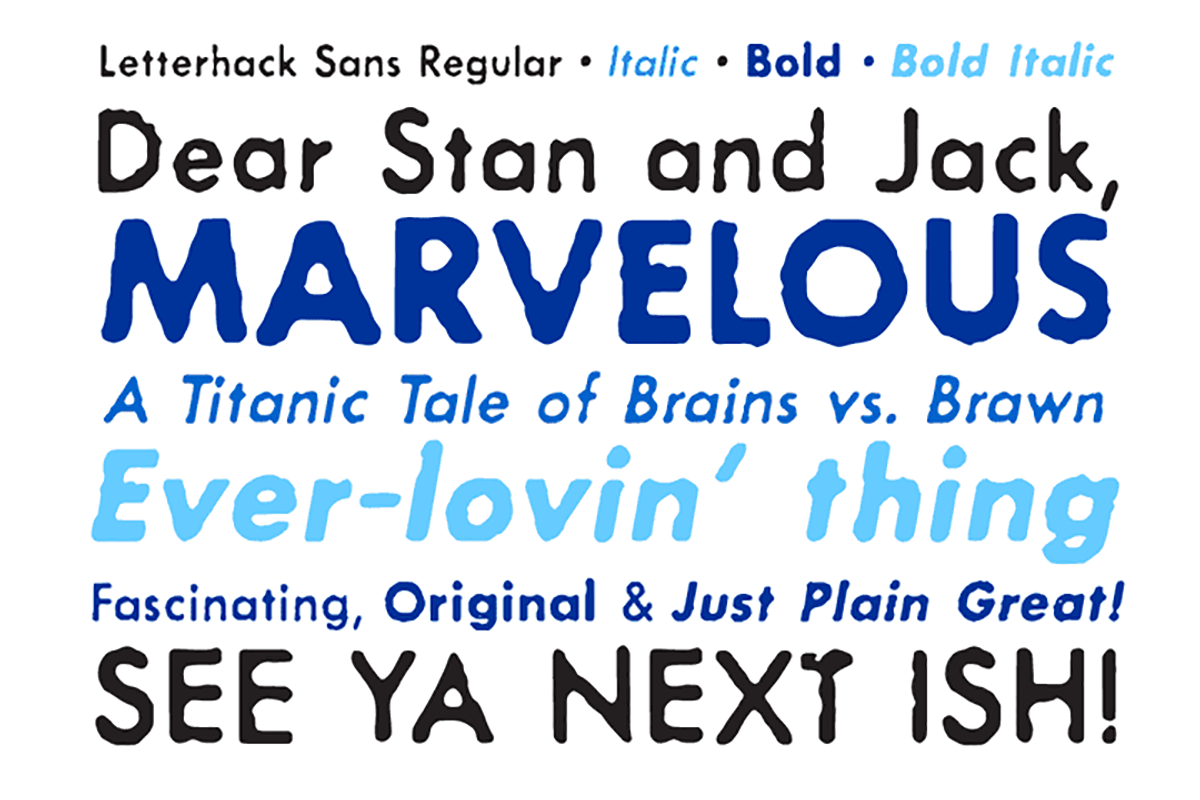 Letterhack Sans preview 2