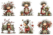 Whimsical Garden Grandma Clipart, an Illustration by CraftArtStudio (Thumbnail 6 of 6)