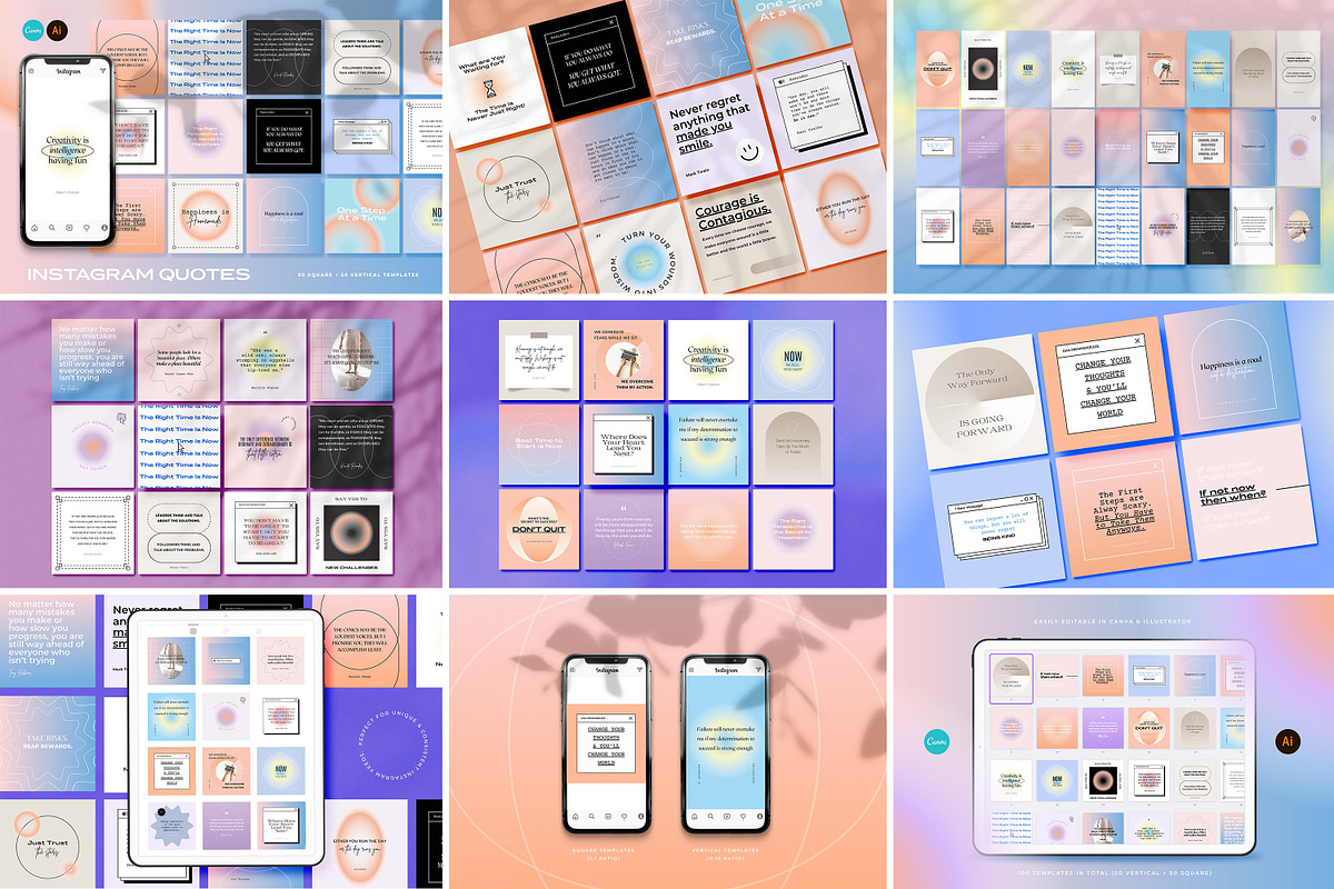 Unique Instagram Template BUNDLE, a Social Media Template by AndrewPixel (Photo 7 of 8)