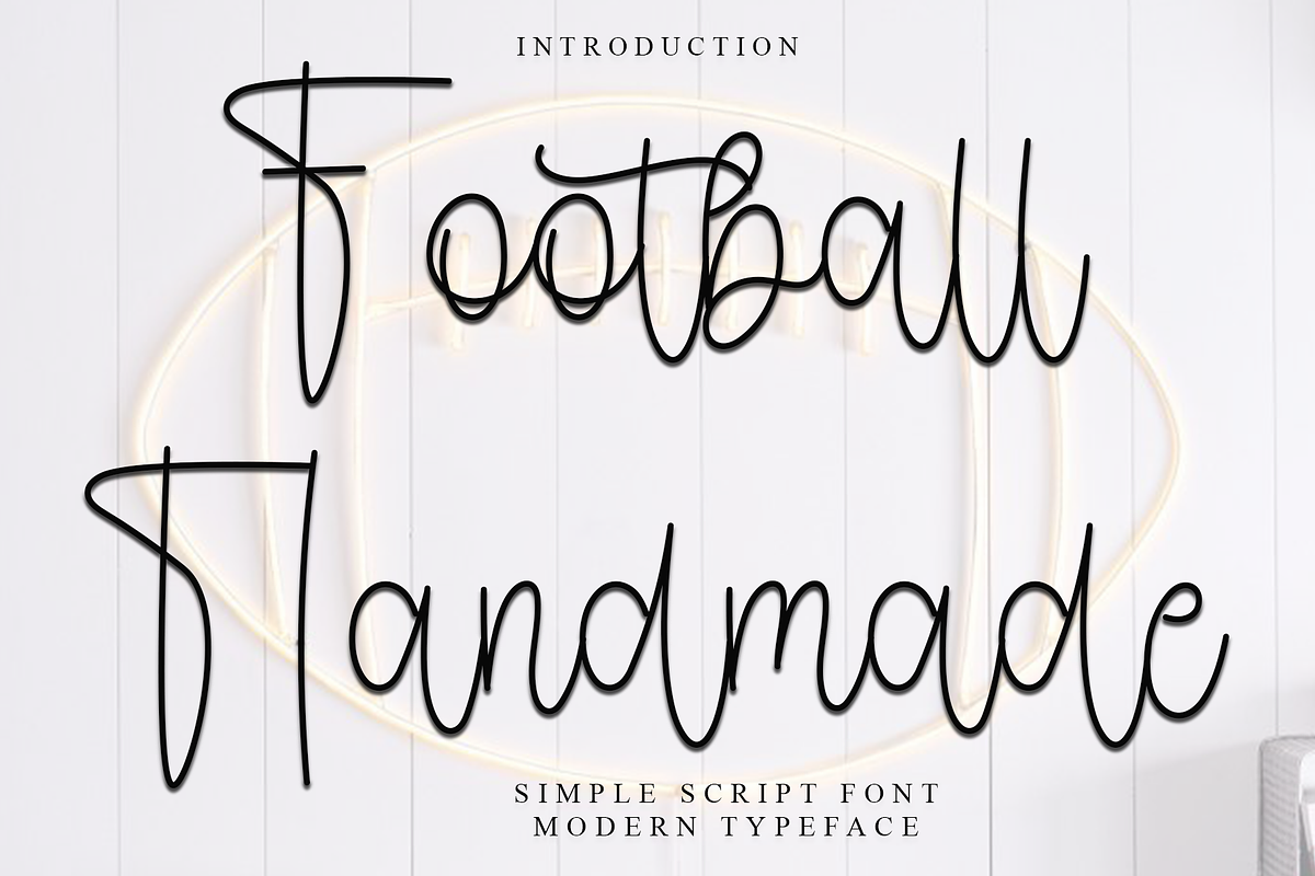 Football Handmade, a Handwritten Font by FreshTypeINK (Photo 1 of 8)