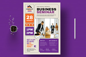 Business Seminar Flyer, a Flyer Template by MightyDesign