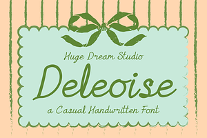Deleoise – A Casual Handwritten Font