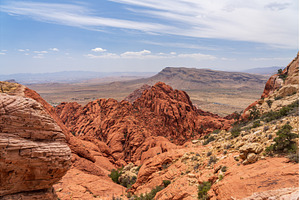 Las Vegas valley at end of Calico, a Nature Photo by Backyard Stock