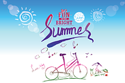 Summer holiday Hand-drawn collection, an Illustration by mollyli.ai (Thumbnail 1 of 2)