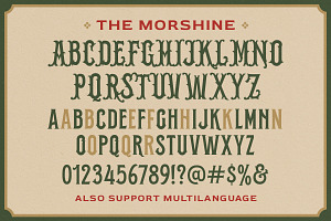 Morshine - Victorian Display Font