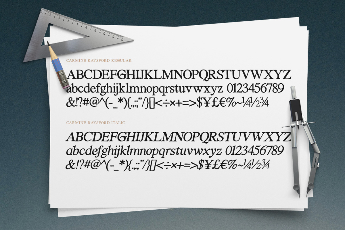 Carmine Raysford | Nostalgic Serif, a Serif Font by Fargun Studio (Photo 6 of 27)