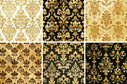 Gold Damask Seamless Patterns, a Pattern Graphic by PrintablesByFranklyn (Thumbnail 3 of 4)