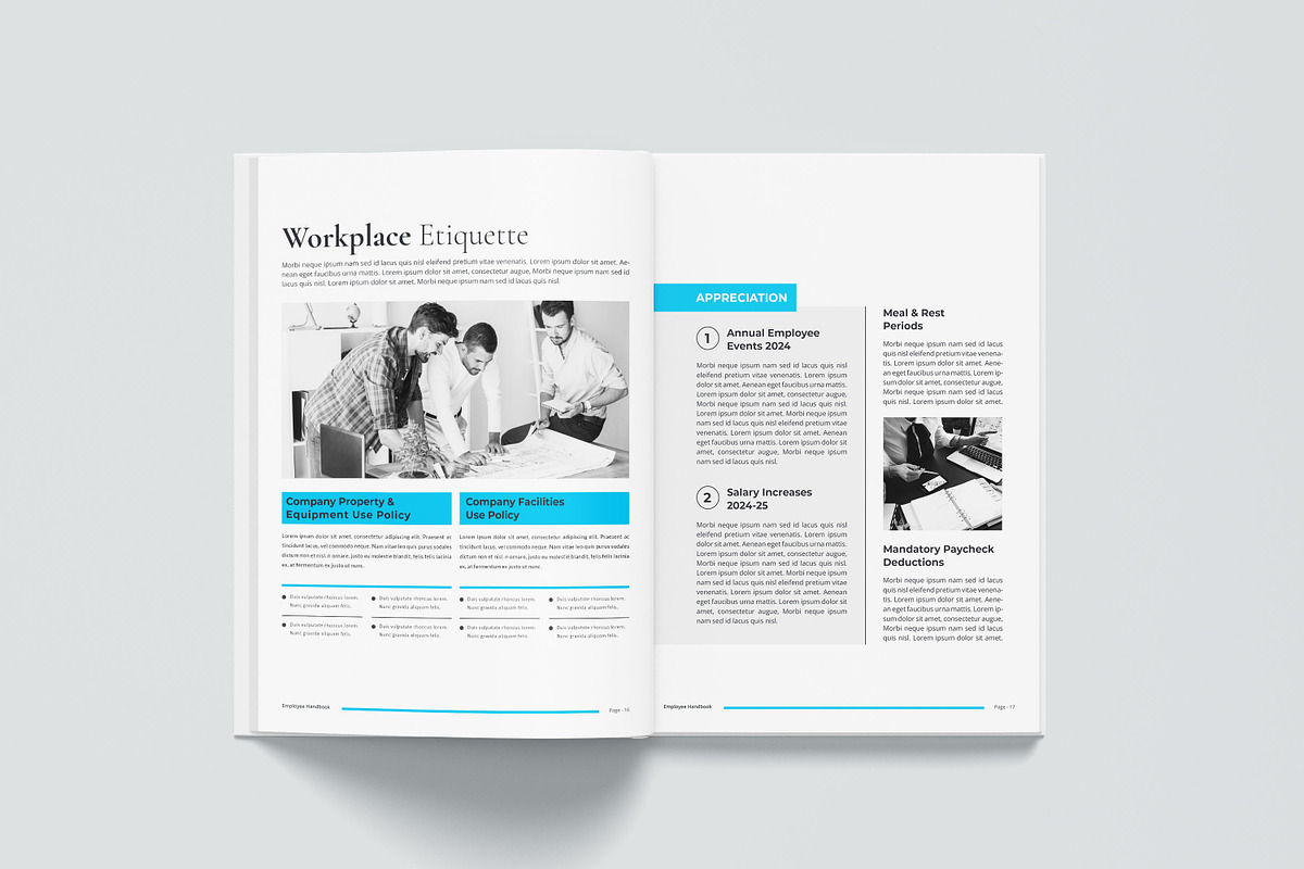 HR Employee Handbook | Word & Indd, a Brochure Template by obayes (Photo 14 of 17)