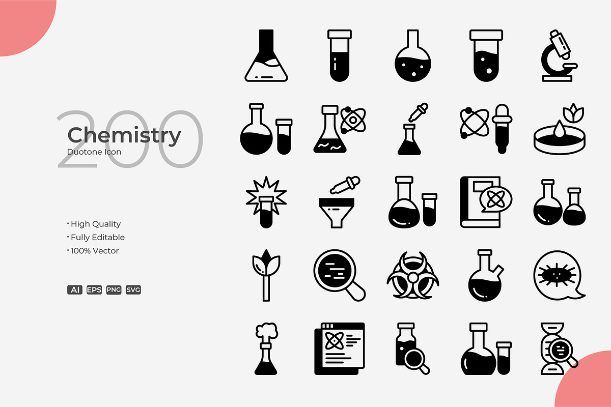 Chemistry Duotone Icons, a Duotone Icon by Bloodline