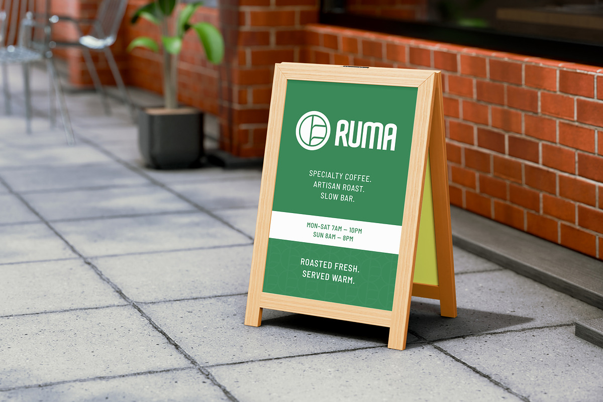 Restaurant Sign Board Mockup, a Product Mockup by SLAB! Design (Photo 3 of 6)