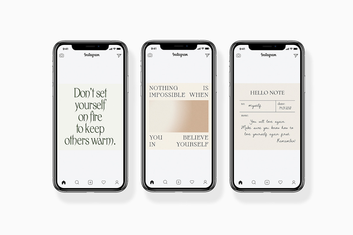 Instagram Social Media Quotes PS, a Social Media Template by Feel This (Photo 4 of 18)