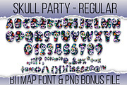 Skull Party Font, a Sans Serif Font by Nobu Collections (Thumbnail 5 of 7)
