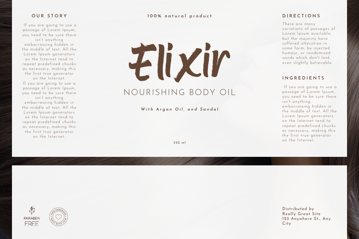 Beauty Routines – Natural Handbrush, a Handwritten Font by Fikryal Studio (Photo 10 of 14)