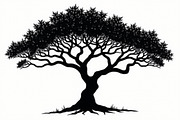 Wild Forest Tree Clipart Set, an Illustration by balal (Thumbnail 2 of 20)