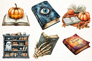 Halloween Reading Clipart, an Illustration by Pixels.Craft (Thumbnail 3 of 7)