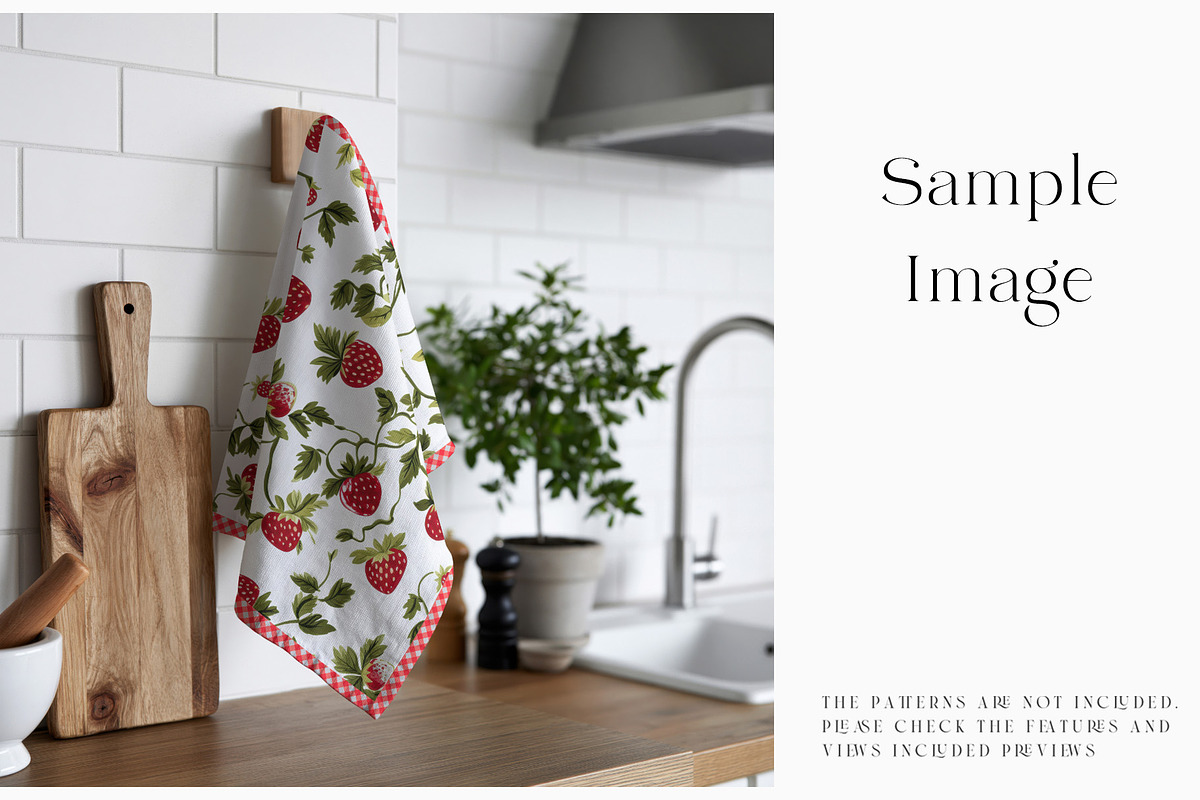 Kitchen Towel Mockups, a Household Mockup by mock-ups (Photo 8 of 13)