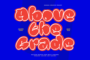 Above the Grade Graffiti Fonts