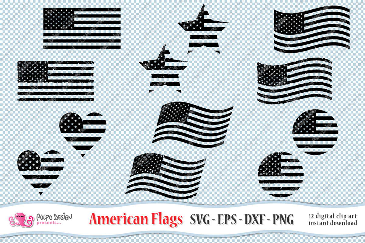 American flag SVG, an Object Graphic by PolpoDesign (Photo 3 of 5)