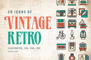 Vintage Retro Icons