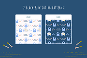 Elephant Mealtime Patterns & Poster, an Illustration by ApollinariaManko (Thumbnail 5 of 7)