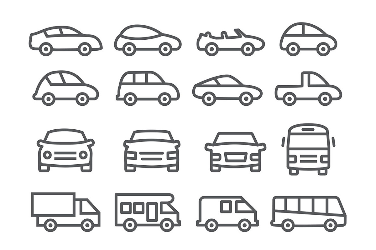Car line icons, an Icon by IhorZigor
