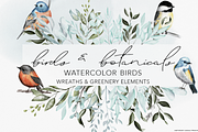 Birds & Botany: Watercolor Frames, a Texture Illustration by Wooly Pronto (Thumbnail 1 of 6)