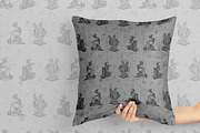 Birdman in Scooter, a Pattern Graphic by AAN Seamless Shop (Thumbnail 4 of 4)