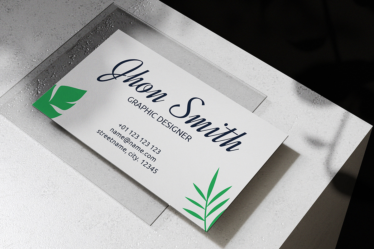 Tropical business card V1, a Business Card Template by EN86-21 (Photo 1 of 3)
