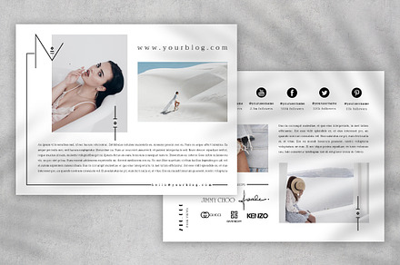 Media Kit Template, a Stationery Template by Eesome Design Studio