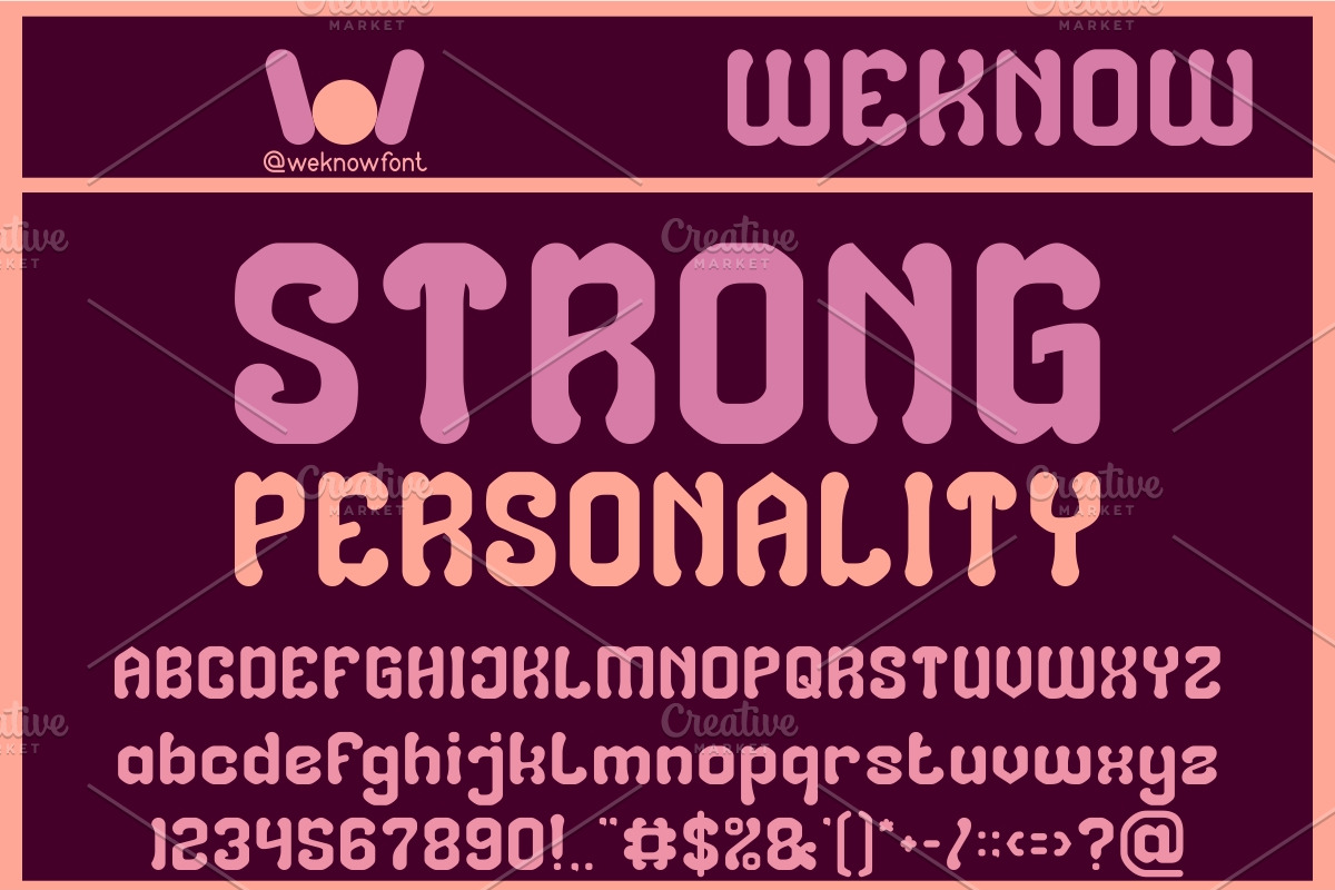 Creative Force font, a Font by weknow (Photo 2 of 8)