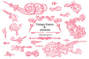 Vintage frames and elements, a Pattern Graphic by ZotovShop (Thumbnail 2 of 6)