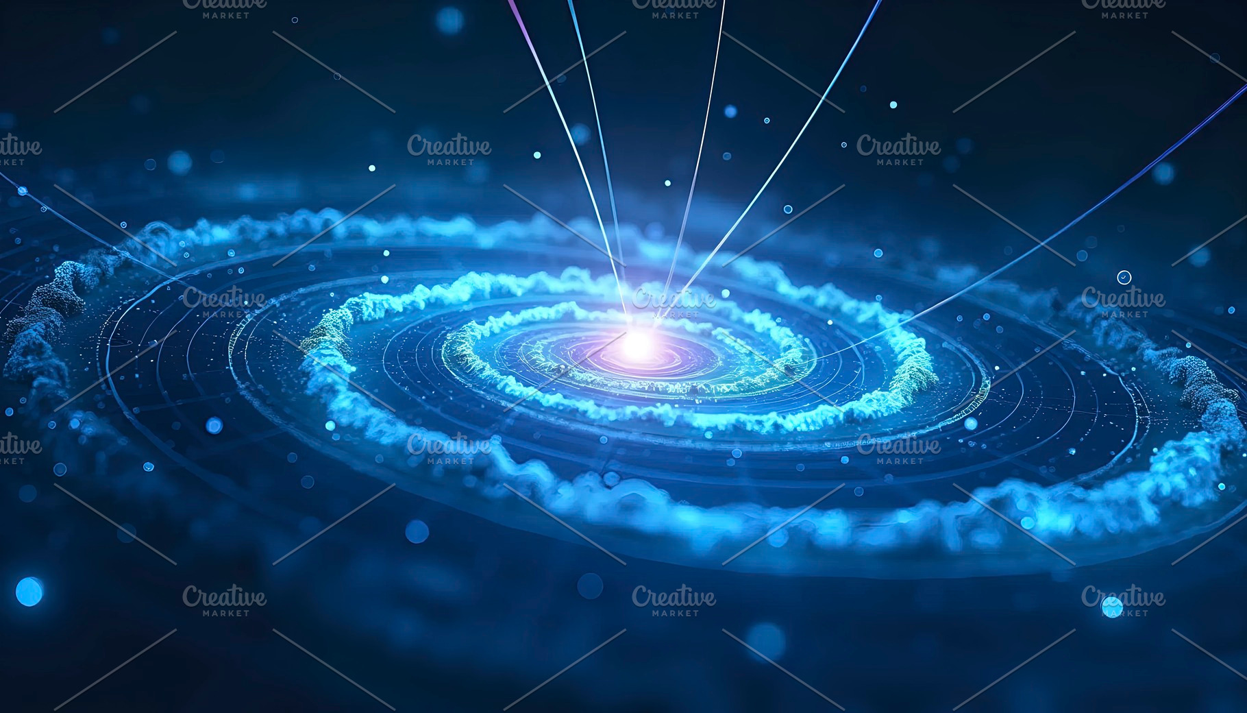 a visualization of magnetic field li, a Photo by LOGOCREATIVE