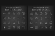 1100 Chalkboard vector icons pack, an Outline Icon by Visual Generation (Thumbnail 9 of 31)