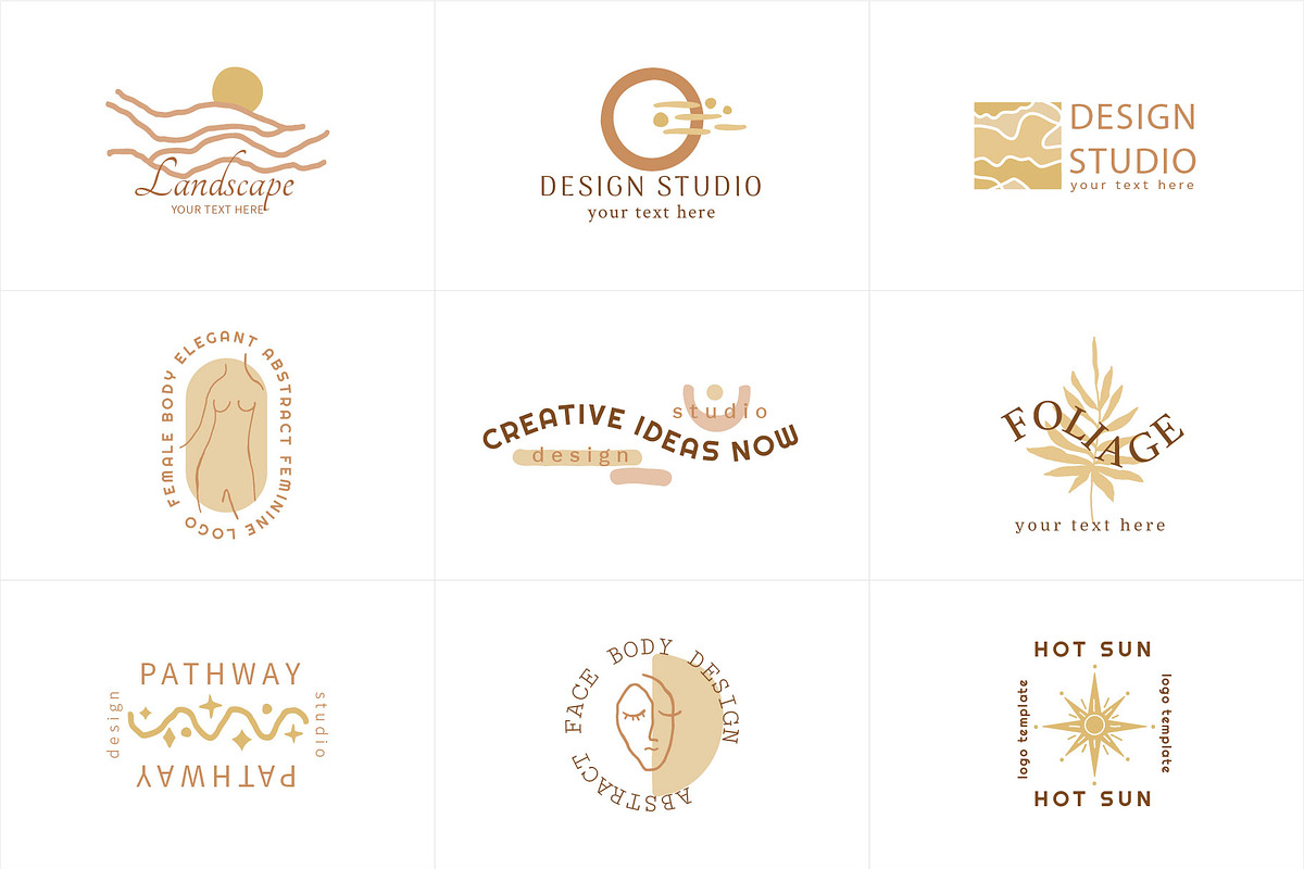 50 ABSTRACTION  Logo Templates, a Branding & Logo Template by Katya_lu (Photo 3 of 15)