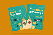 Cute Dog Birthday Invitation, an Invitation Template by iDoodle Studio (Thumbnail 3 of 4)