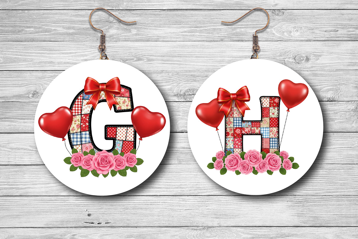 Valentine Patchwork Ornament Alphabe, a Graphic by CraftArtStudio (Photo 2 of 6)