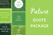 Social Media Quotes - Nature, a Social Media Template by Annemiek van Luinen (Thumbnail 1 of 6)