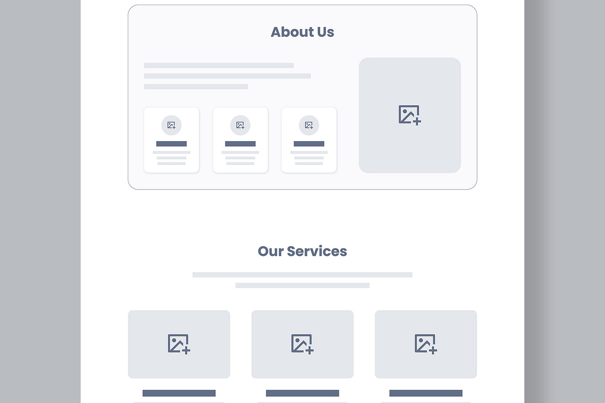 Minimal Corporate Website Wireframe, a Wireframe Template by MightyDesign (Photo 3 of 10)