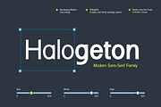 Halogeton Modern Sans Serif Family, a Sans Serif Font by UICreative (Thumbnail 1 of 13)