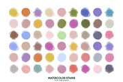 Watercolor vector stains & patterns, a Pattern Graphic by Ibrin's Shop (Thumbnail 2 of 7)